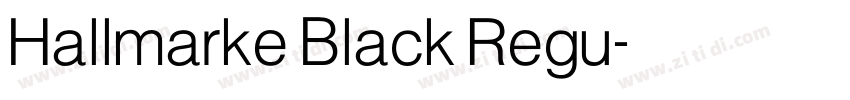Hallmarke Black Regu字体转换